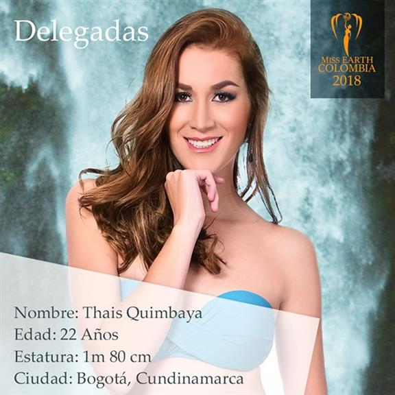 Thaís Quimbaya – Seventh Delegate of Miss Earth Colombia 2018
